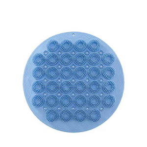 New Lazy Person Silicone Back Massage Bath Brush Suction Cup Back Rub Foot Shower Brush Scrubber Body Cleansing Brush