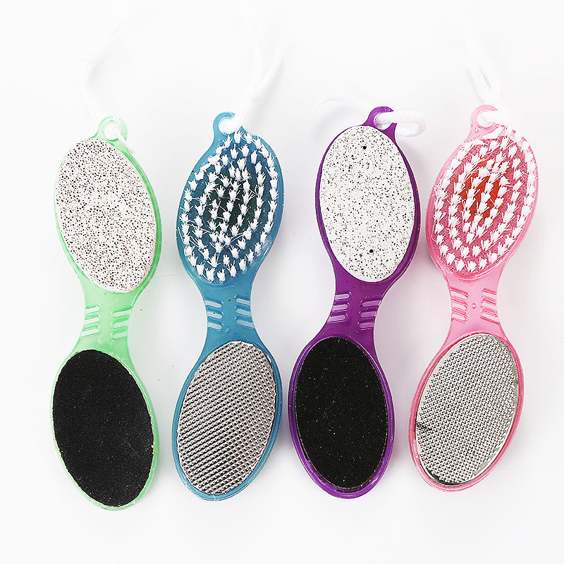 4 In 1 Foot File Dead Skin Callus Remover Pumice Stone Multi-Function Foot Cleaner Brush Foot Care Pedicure Kit