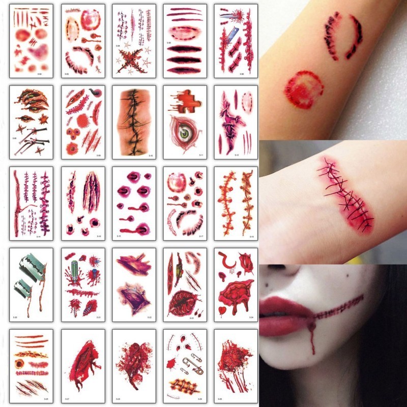 Wholesale Cherry Blossom Tattoo Stickers Female Waterproof Durable DIY Cute Stickers Clavicle Ins Finger Stickers 30PCS/Pack