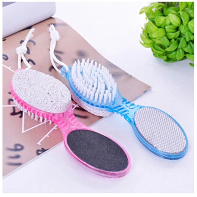 4 In 1 Foot File Dead Skin Callus Remover Pumice Stone Multi-Function Foot Cleaner Brush Foot Care Pedicure Kit