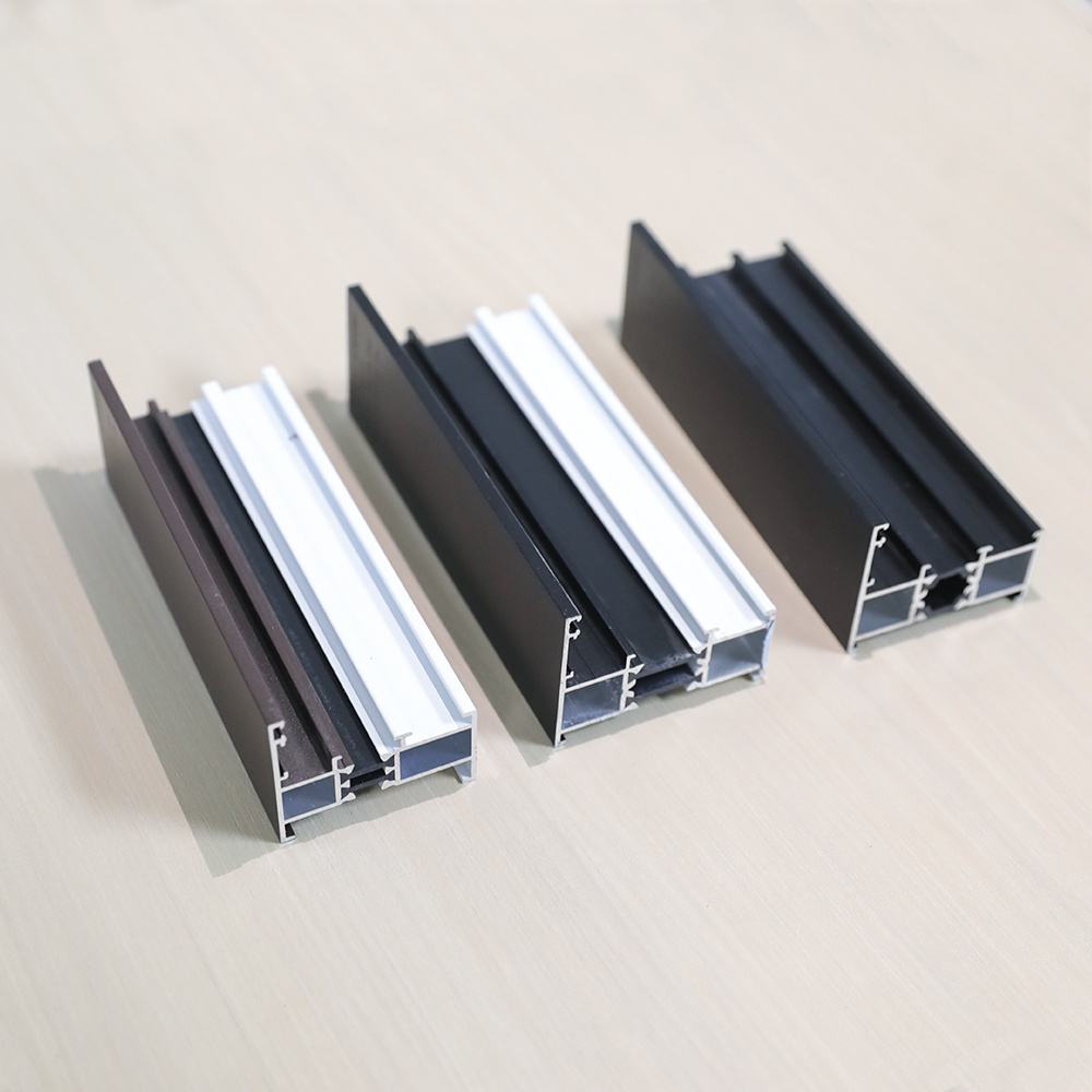 Profiles Aluminium Extrusion Framed Sliding Glass Door Window Thermal Break Extrusion Aluminium Profiles