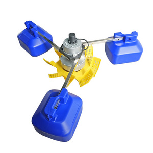 2HP 1.5KW 1 impeller 3 floats automatic shrimp auto feeder paddle wheel aerator price