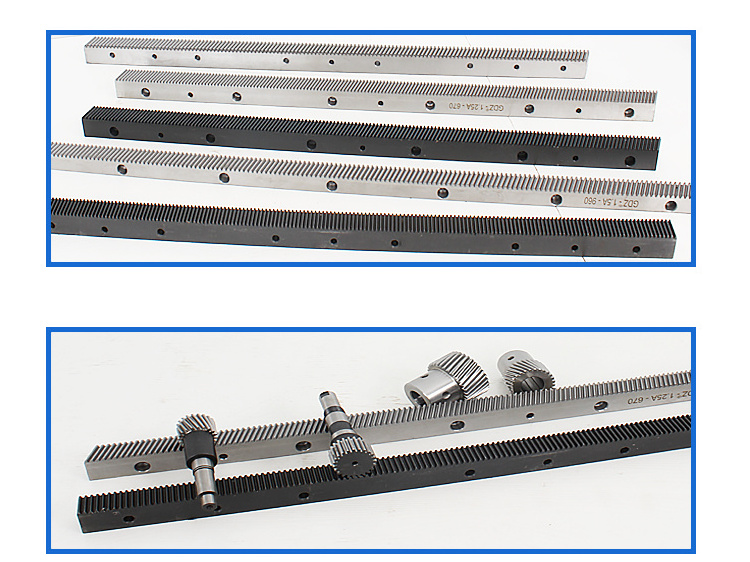 Engraving machine rack, straight tooth helical high precision transmission rack and pinion gear shaft