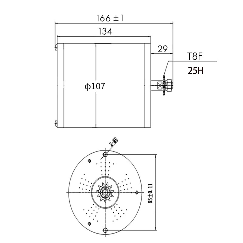 2kw 3kw MY1020 48V brushless motor for Electric motor car