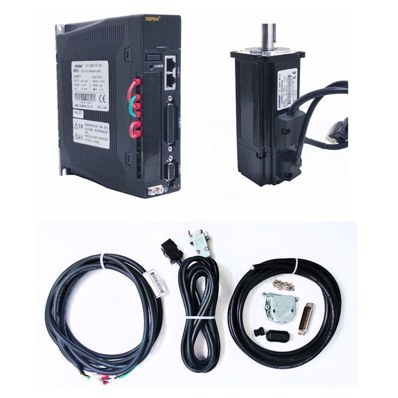 Large power 220V 4.5kw 5kw 5.5KW three phase electric ac servo motor with driver ac servo motor kit