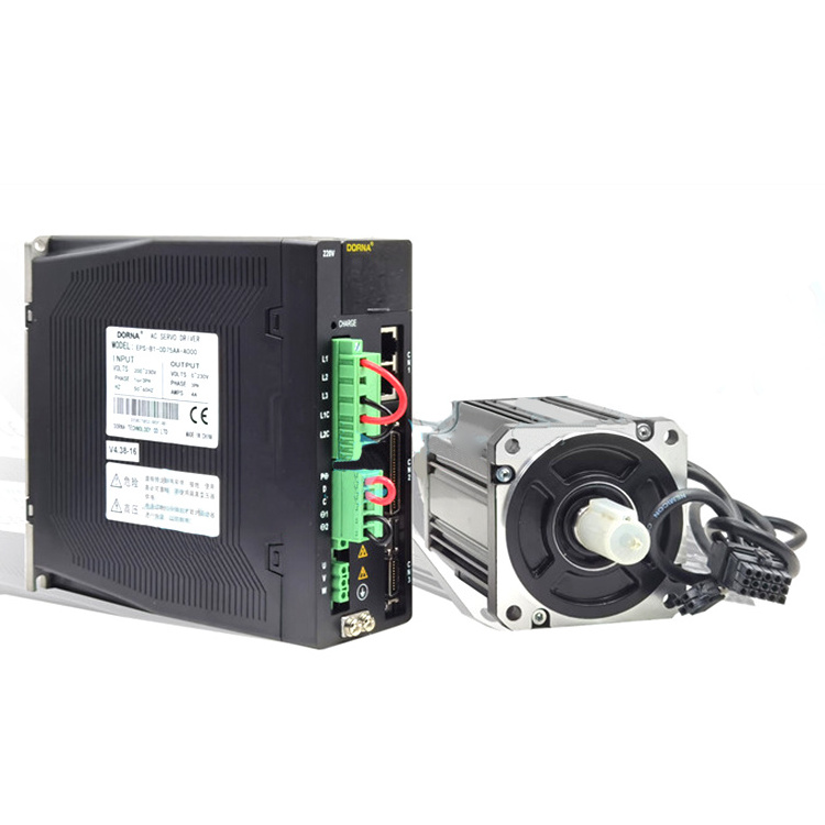 Large power 220V 4.5kw 5kw 5.5KW three phase electric ac servo motor with driver ac servo motor kit