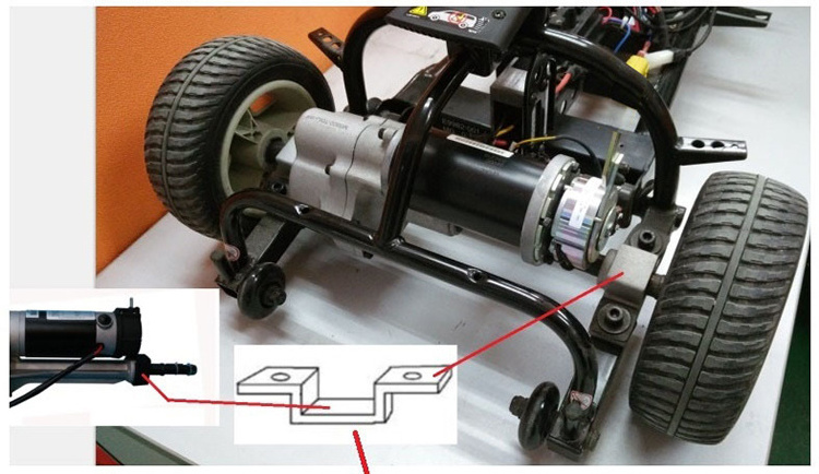 250w 350w 24v DC motor transaxle motor Rear Axle Differential for Go Kart Buggy Trike Atv Assembly