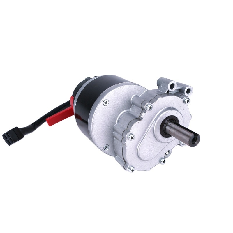 MY1016Z 24V 250W electric wheelchair motor Internally threaded shaft 120rpm with electromagnetic brake lawn mower dc motor