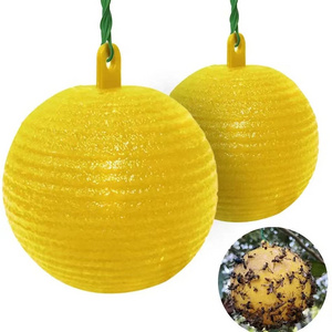 Hanging Agriculture Orchard Fruit Flies Glue Sticky Ball Garden Pest Control Fly Trap Catcher Fruit Fly Trap for Outdoor Indoor