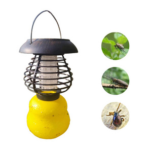 Light Solar Bug Waterproof Round Light Mosquito Insecticide Lamps for Indoor Outdoor Farm Garden