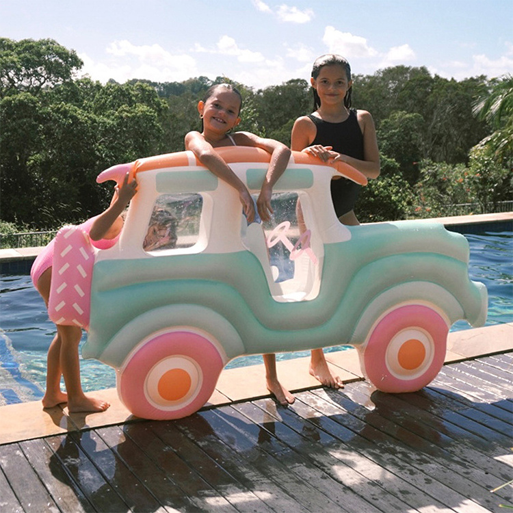 Factory Customization PVC Mini Car Float Inflatable Pool Float Lounge for Sale Float away to paradise this summer on the Camper