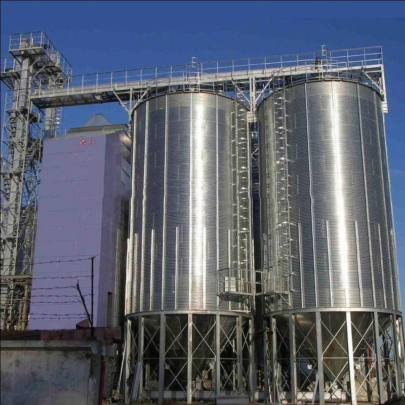 Steel grain storage silos price / small grain silo for sale / silo cost