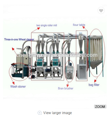 10-100 TPD wheat flour milling machine /High efficient wheat flour mill plant/ Wheat grinding machine