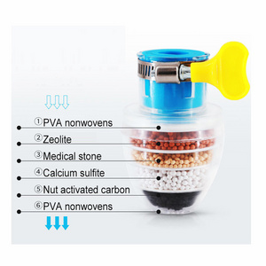 Mini Portable Zeolite Activated Carbon Tap Connected Filter Filtration Small Kitchen Sink Faucet Tap Water Filter