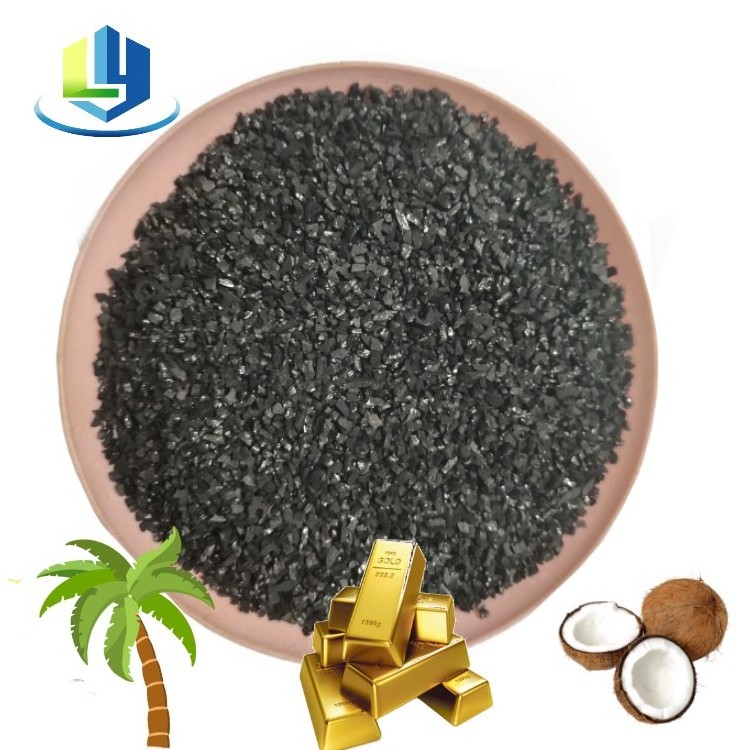 Recovery Gold 25kg package Carbon active coal Price In Kg Bulk in mesh bag 6x12 mesh Granular Activated Carbon gold grade