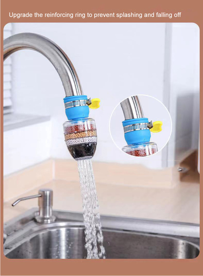 Mini Portable Zeolite Activated Carbon Tap Connected Filter Filtration Small Kitchen Sink Faucet Tap Water Filter