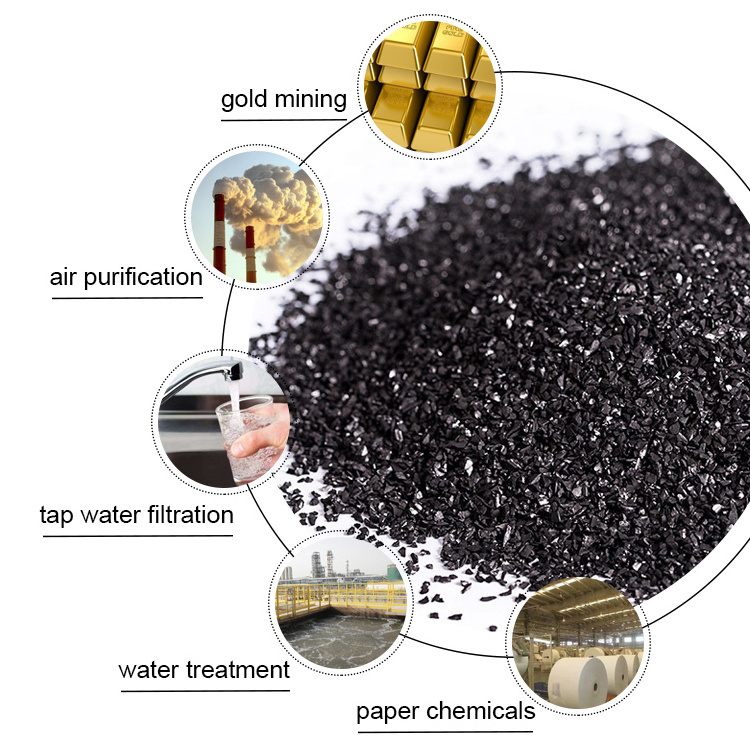 Air Purifying Coconut Based Pellets And Granular Activated Carbon For Air Treatment