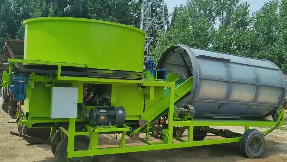 Corn cob hay crusher machine with baler machine