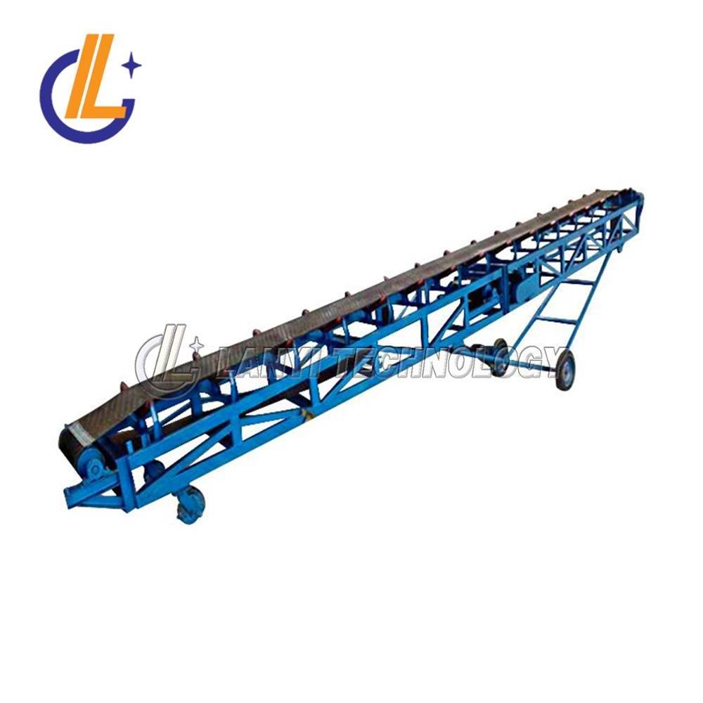 Large Capacity sand mobile inclined belt conveyor for truck loading unloading