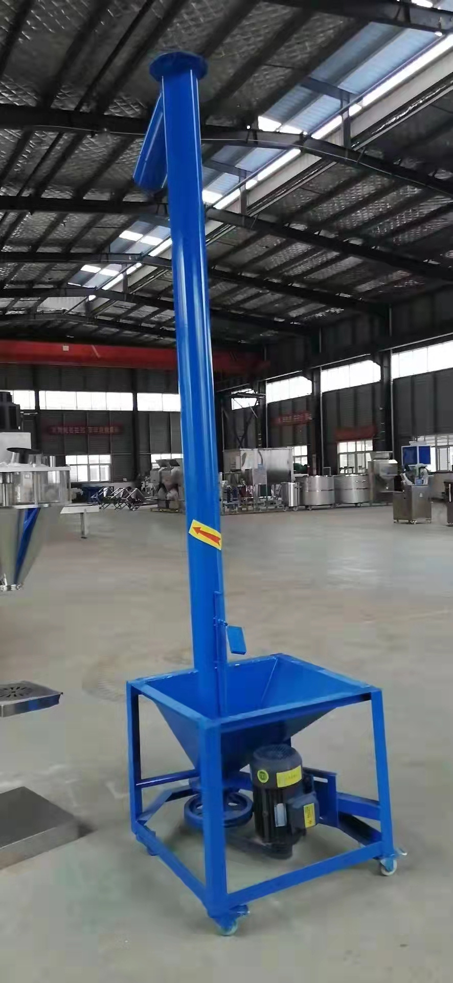 Small stainless steel 316 mobile  hopper vertical flour screw feeder conveyor manufacturer for grain agriculture bulk material