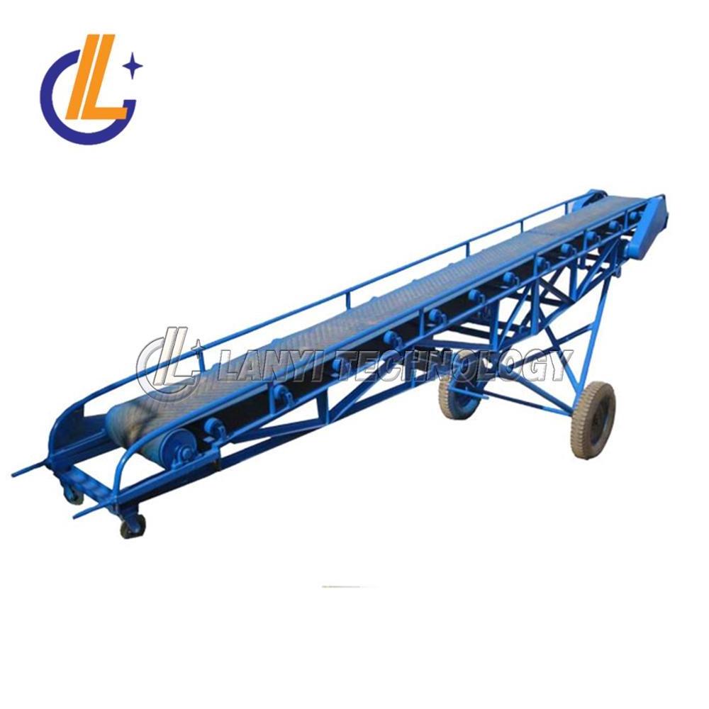 Large Capacity sand mobile inclined belt conveyor for truck loading unloading