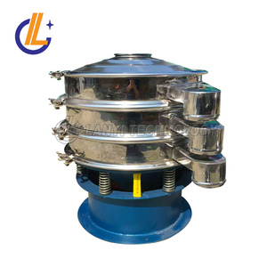 New powder vibrating screen rotary dry sieve with 2 ton/hour capacity rotary vibrating sieve shaker