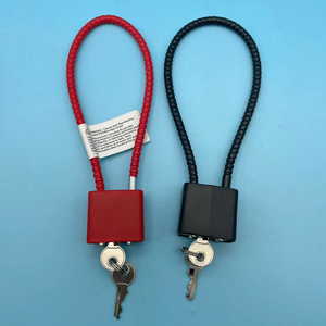 15 inch gun lock red/black color good quality keyed different cable lock