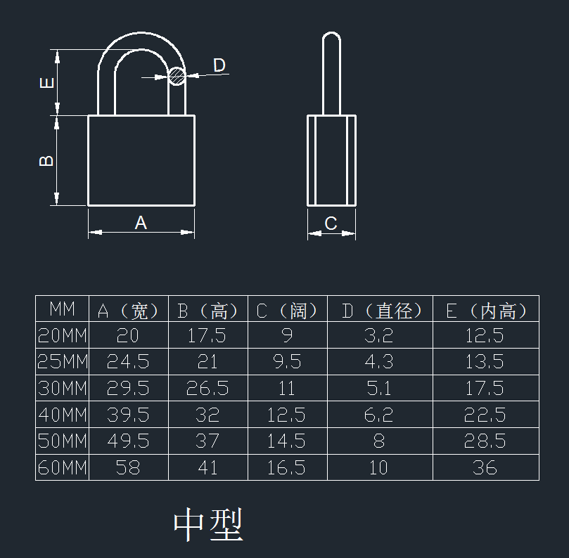 20-70mm Medium type brass padlock high security good quality cheap sample free padlock brass