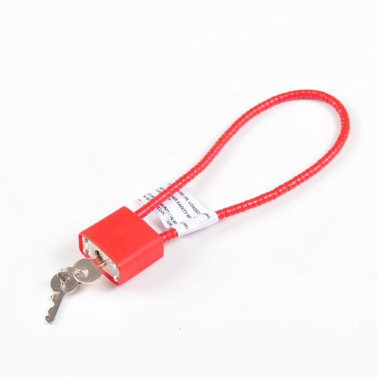 Red/black Cable Lock Hardened Steel Gun Lock