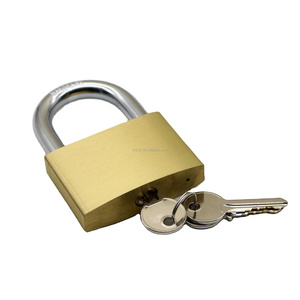 Cheap good quality safety 50mm heavy duty brass padlock