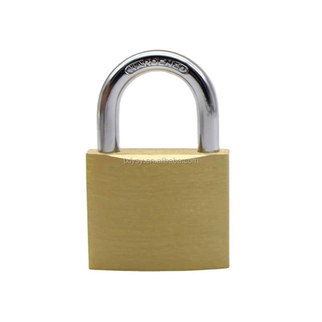 Cheap good quality safety 50mm heavy duty brass padlock