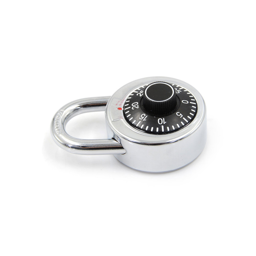 High quality 50mm round lock waterproof 3 dial stainless steel disc combination padlock