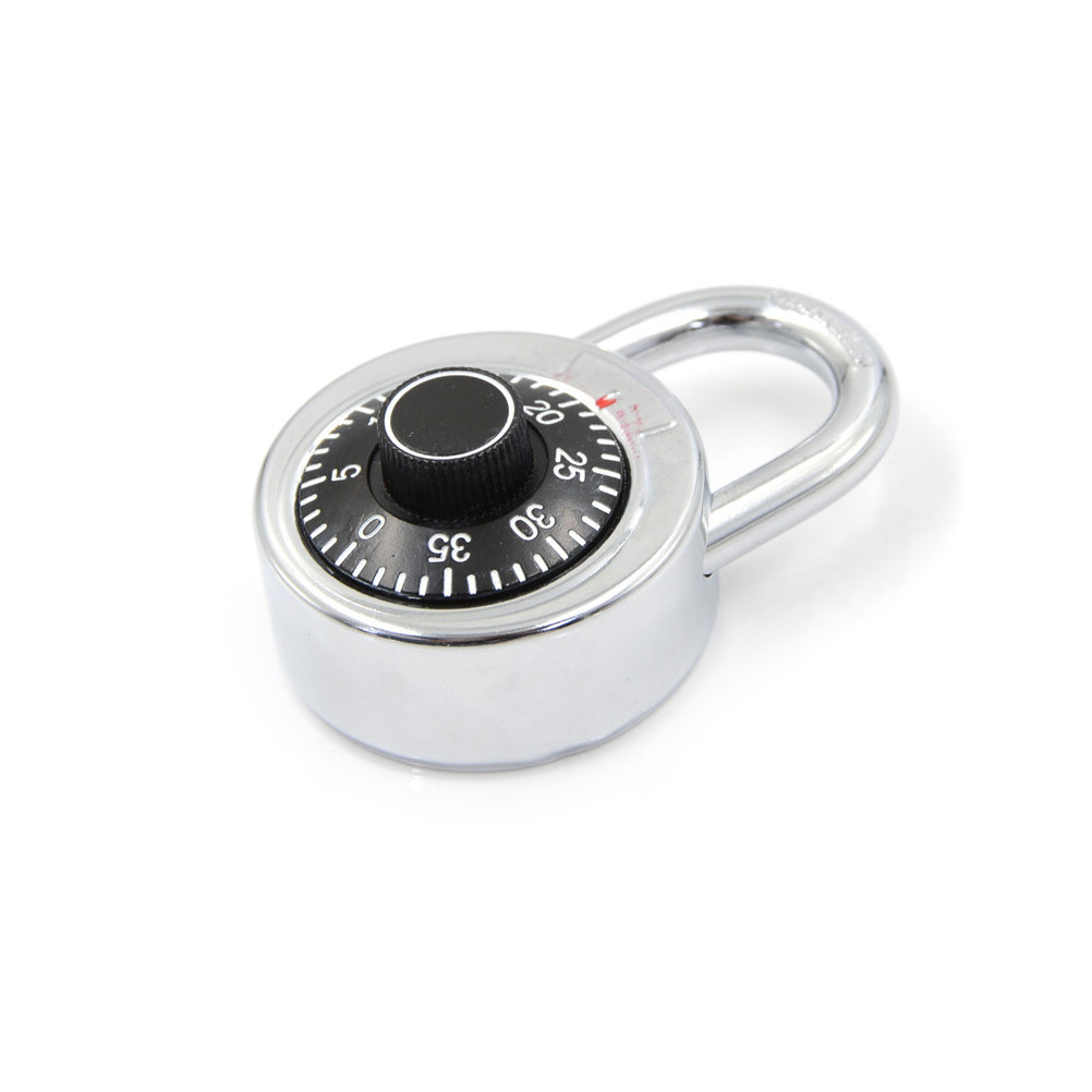 High quality 50mm round lock waterproof 3 dial stainless steel disc combination padlock