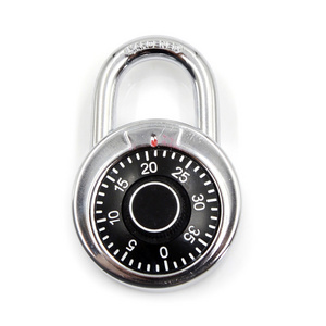 High quality 50mm round lock waterproof 3 dial stainless steel disc combination padlock