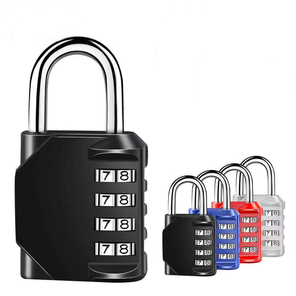 Safety 40mm small luggage padlock zinc alloy anti-rust 4 digit combination lock