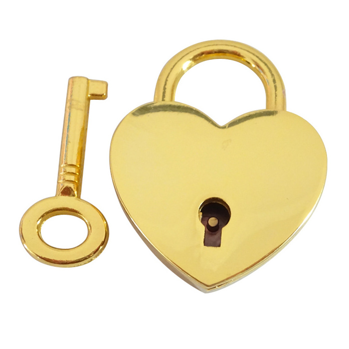 Cute small luggage lock wedding lock good quality safety colored love heart shaped padlock