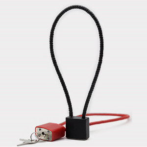 Safety reliable black red gun lock different length shackle cable lock