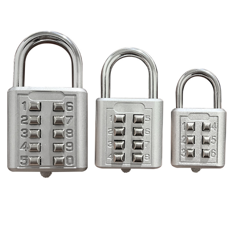 6/8/10 Blind Number Push Button Padlock Keypad Combination Padlock