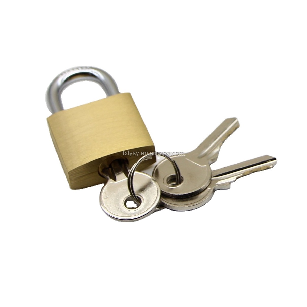 High quality anti-theft hardened steel shackle safety heavy duty brass padlock 40mm