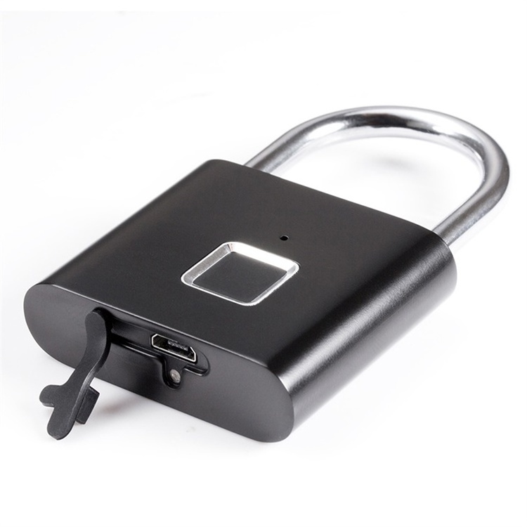 Tuya APP Travel Portable Rechargeable Battery Smart Padlock With Fingerprint for Handbag Luggage