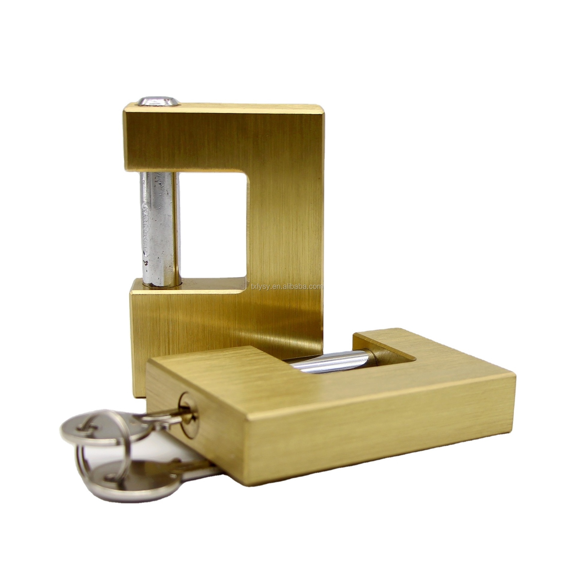 50MM-90MM RECTANGULAR BRASS PADLOCK SQUARE LOCK FOR DOOR