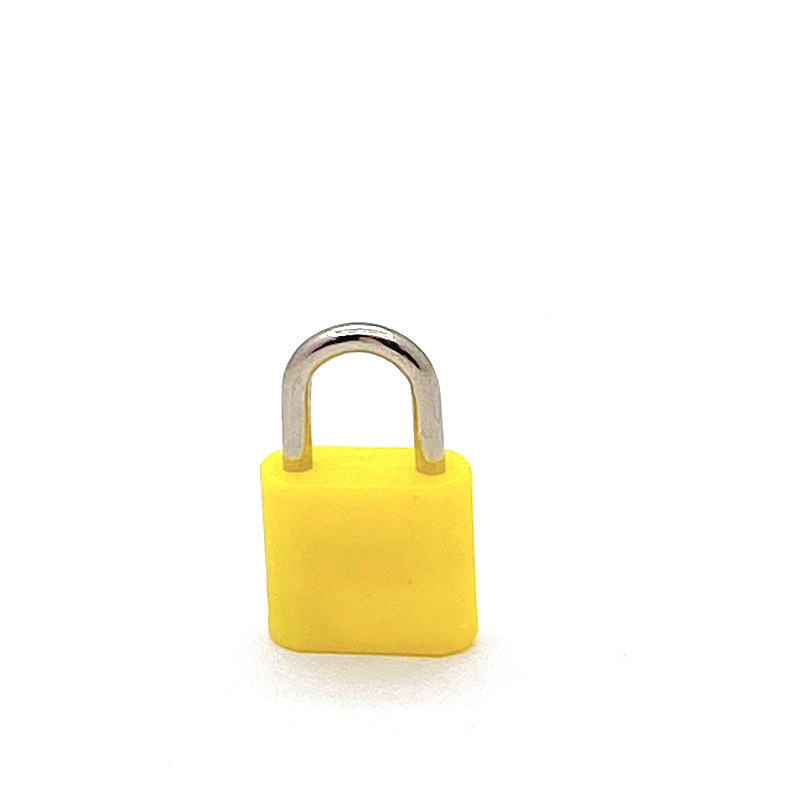 Cheap small luggage handbag lock colored plastic padlock