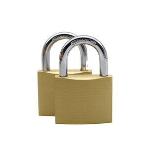 60mm Top security good quality padlocks anti theft anti rust heavy duty brass padlock with master key