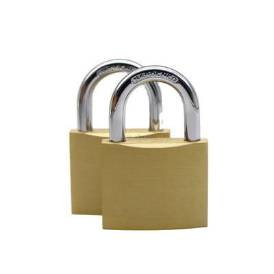 60mm Top security good quality padlocks anti theft anti rust heavy duty brass padlock with master key