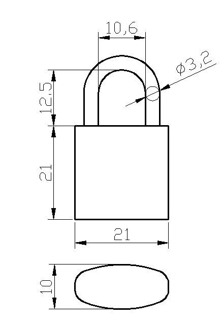 Cheap price 20mm brass padlock small luggage lock