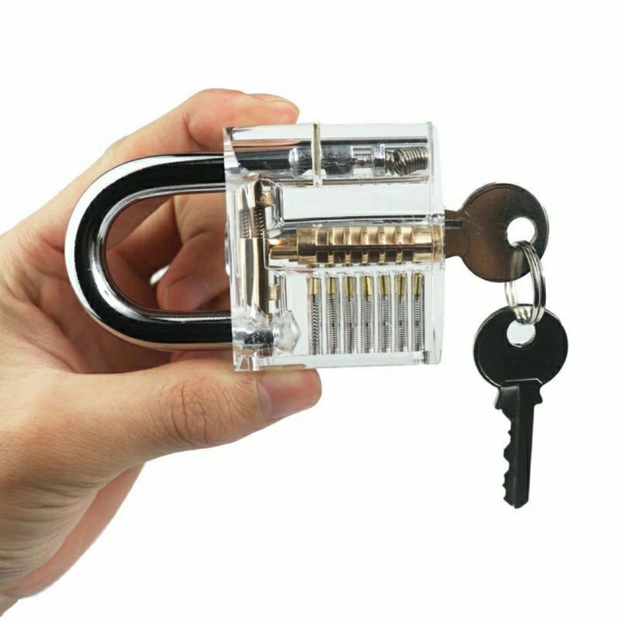 Good practice tool transparent padlock 2024 hot sale low price lock for padlock