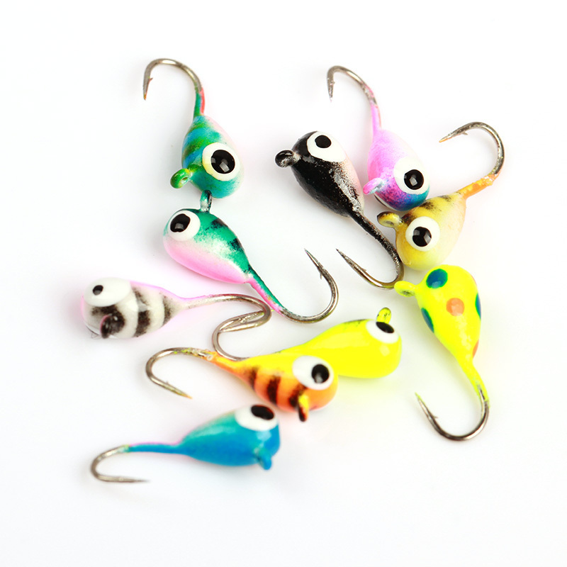 Wholesale tungsten unpainted ice fishing jig head coloured tungsten fishing jig head with best price in stock