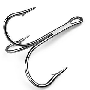 Hotsale High Carbon Steel  4X strong Treble Fishing Hook big jigging hooks 6/0  9/0  Assist Hook 10pcs/bag