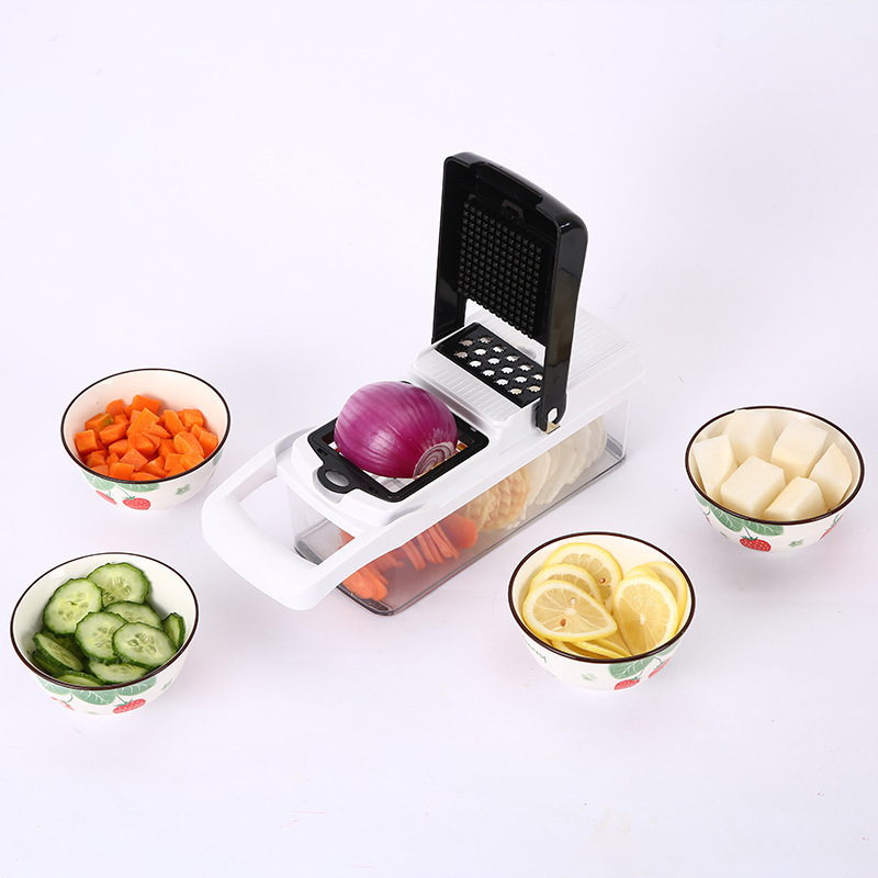 New Arrival 26 In 1 Hand Held Multifunctional Fruit Vegetables Cutter Slicer Vegetable Chopper With Container