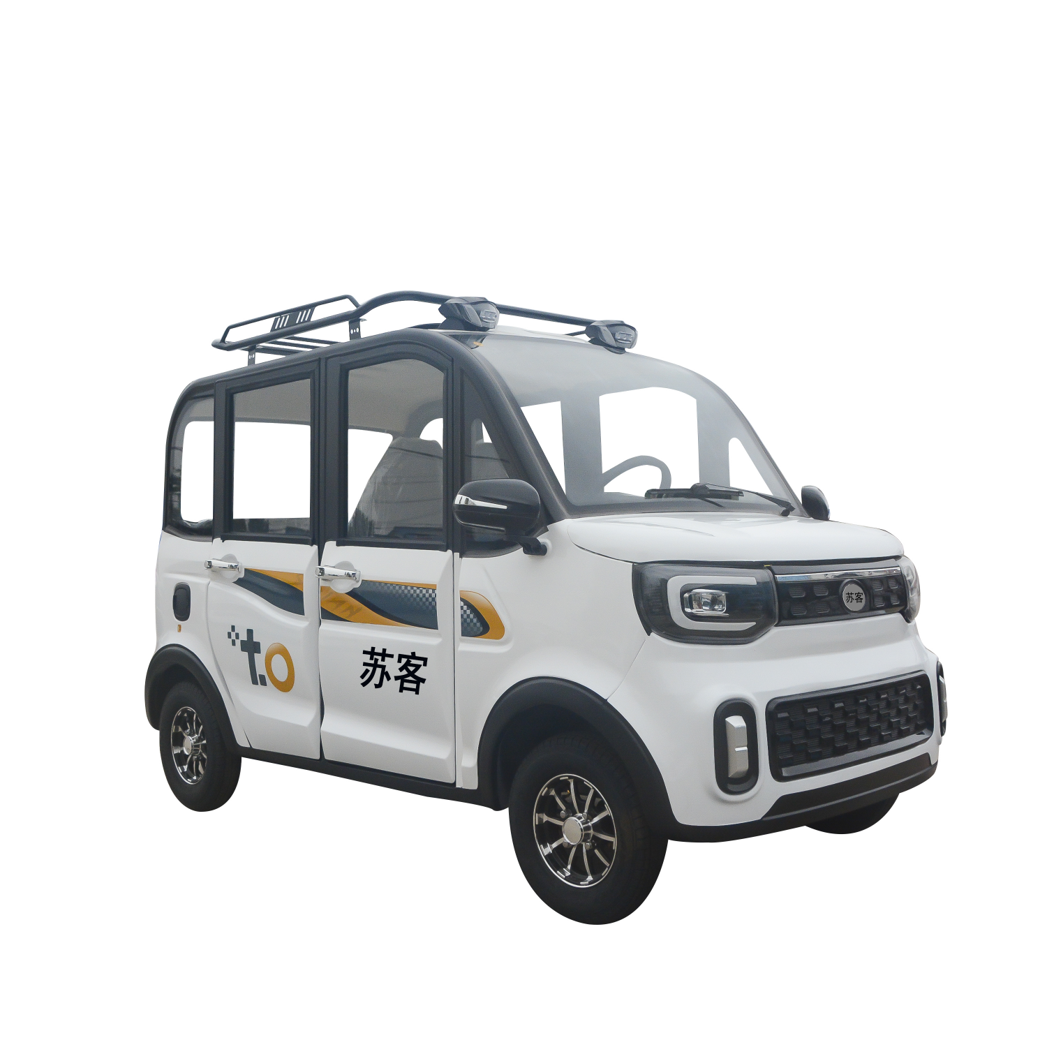 China Manufacturer 3 Seat 4 Wheel Enclosed Mobility Mini Scooter Electric Cars for Sale